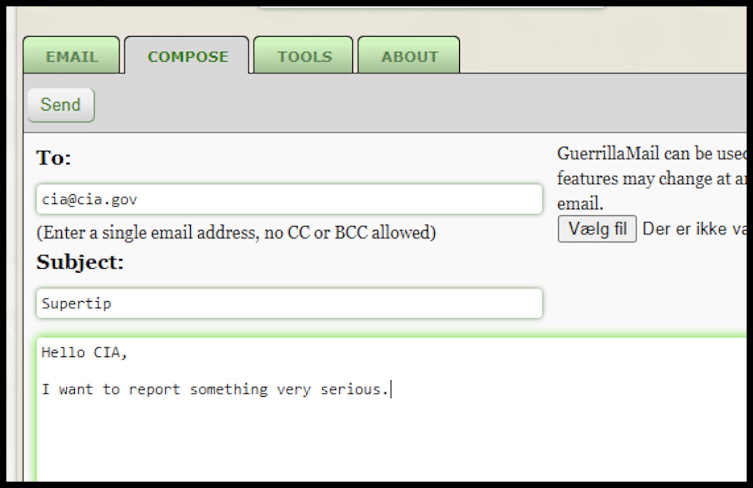 Guerilla mail Send epost anonymt med Guerilla mail